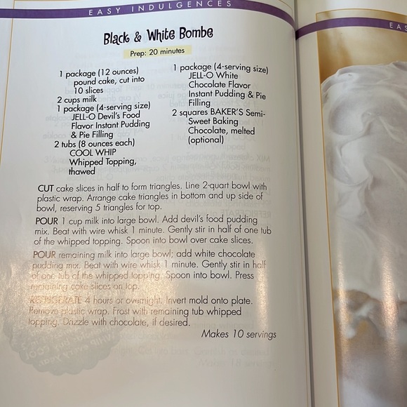 Celebrate With Cool Whip Cookbook Recipes HC Book - Picture 13 of 15